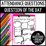 195 Attendance Questions (Question of the Day) to Build Cl