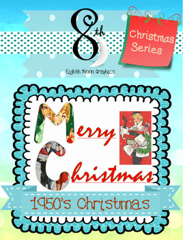 Preview of Vintage Christmas Alphabet Clip Art