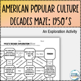 1950s Pop Culture Decade Exploration Maze