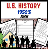 1950's Supplemental Resource Bundle Time Saver for a multi