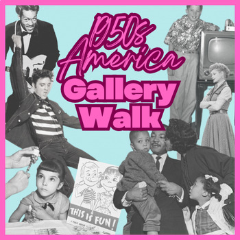 Preview of 1950s America Gallery Walk | Two Sides of the American Dream | No-Prep!