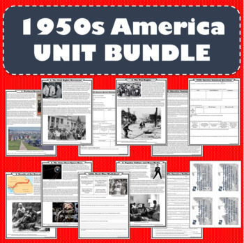 Preview of 1950s America UNIT BUNDLE (PDF and Digital Formats)