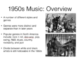 1950s Music Presentation (PowerPoint)