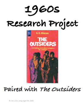 Preview of 1960s Research Project (paired with The Outsiders)