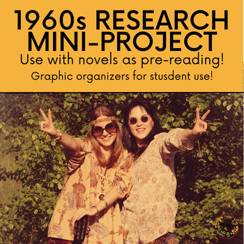 Preview of 1960s Research Mini-Project Graphic Organizers | Pre-Reading Research Activity