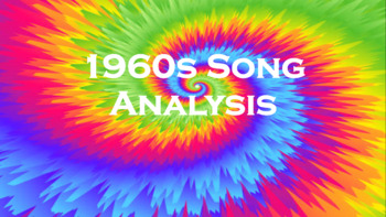 Preview of 1960s Song Analysis Activity