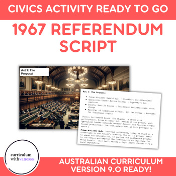 Preview of 1967 Referendum ACTIVITY SCRIPT - Role Play and Drama in Civics Constitution