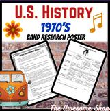 1970's Band Research Poster Project U.S. History