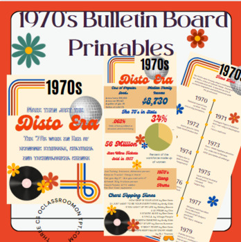 Preview of 1970's Bulletin Board Bundle