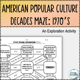 1970s Pop Culture Decade Exploration Maze