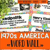 1970s America Word Wall