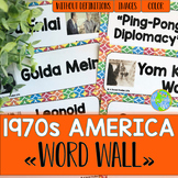 1970s America Word Wall without definitions