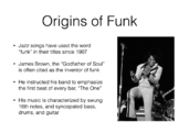 1970s Funk Music Presentation (PowerPoint)
