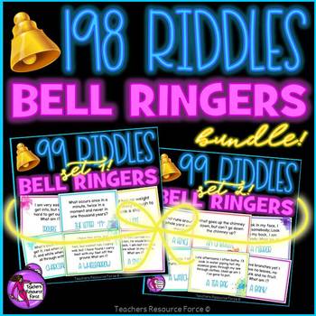 Preview of 198 Riddles / Brain Teasers / Bell Ringer Activities BUNDLE