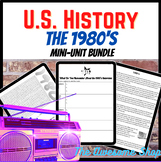 Preview of 1980's US History Mini-Unit Bundle W/ Informational Texts, Projects and Fun