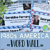 1980s America Word Wall