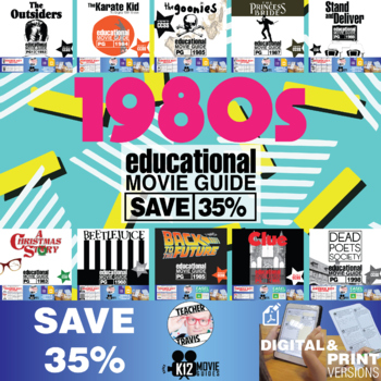Preview of 1980s Movie Guide Bundle | 10 Movie Guides | SAVE 35%