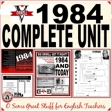 1984 Complete Novel Unit Reading Guides Activities Present