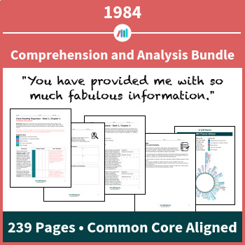 Preview of 1984 — Comprehension and Analysis Bundle | Distance Learning
