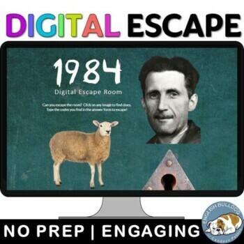 Preview of 1984 Digital Escape Room Review Game Activity