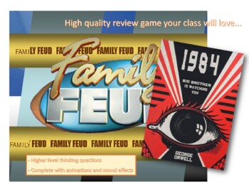 Preview of 1984 (George Orwell) Family Feud PowerPoint Review Game