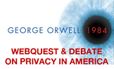 1984 - George Orwell (Privacy Webquest & Debate)