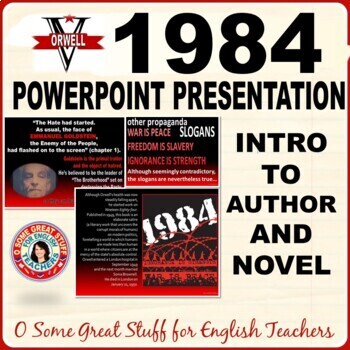 Preview of 1984 Introduction to Orwell and the Novel - PowerPoint Presentation Lesson