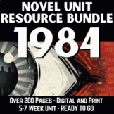 1984 Literature Guide Novel Study Resource No-Prep BUNDLE 