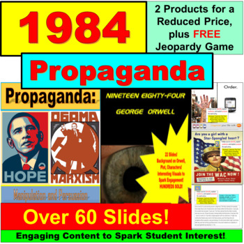 Preview of 1984 and Propaganda Digital (Google Slides, PowerPoint)