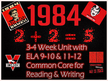 Preview of 1984 Nineteen Eighty-Four (Orwell):3-4 Week Unit with Everything Needed