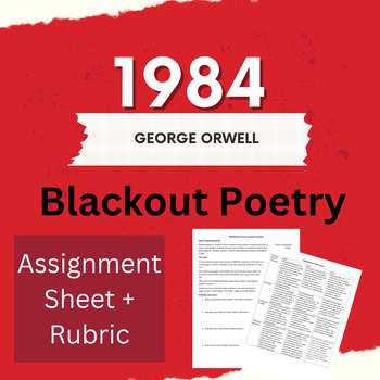 Preview of 1984 by George Orwell Blackout Poetry