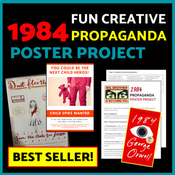 Preview of 1984 by George Orwell: Creative Propaganda Project for Book 1, Fun Activities