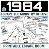 1984 by George Orwell - 1984 Printable Escape Room - Novel