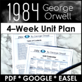 1984 by George Orwell Unit Plan With Lesson Plans, Activit
