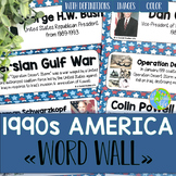1990s America Word Wall