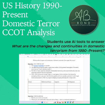 Preview of 1990s-Present Domestic Terror CCOT