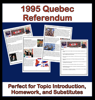 Preview of 1995 Quebec Referendum Reading & Questions