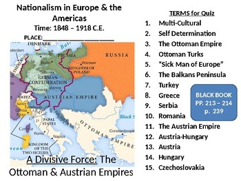 Preview of 19th Century Nationalism LESSON BUNDLE: The Ottoman & Austrian Empires Collapse