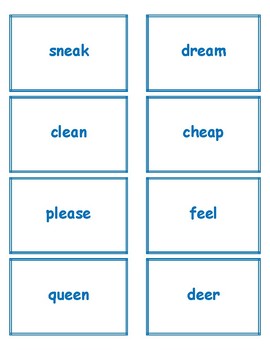 1st Gr 1.30-1.49 Long Vowel Patterns Cards (Aligned to American Reading ...