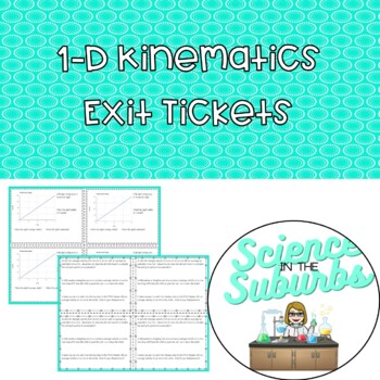 Preview of 1D Kinematics Exit Tickets