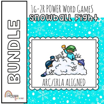 Preview of 1G-2R IRLA Aligned | Phonics Games BUNDLE: Snowball Fight