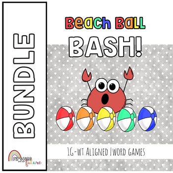 Preview of 1G-WT IRLA Aligned | High Frequency Word Games BUNDLE: BEACH BALL BASH