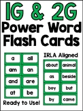 1G and 2G Power Word Flash Cards (IRLA Aligned)