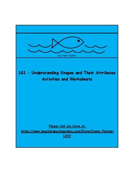 Preview of 1G1 - Understanding Shapes and Their Attributes - Activities and Worksheets