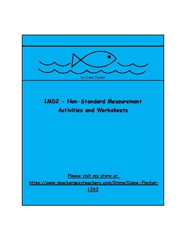 Preview of 1MD2 - Non-Standard Measurement Activities and Worksheets