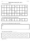 (1.NBT.1) Count to 120 - 1st Grade Common Core Math Worksheets