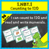 1.NBT.1 Task Cards ★ Extending Counting Sequence 1st Grade
