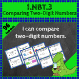 1.NBT.3 Task Cards ★ Compare 2-Digit Numbers 1st Grade Mat