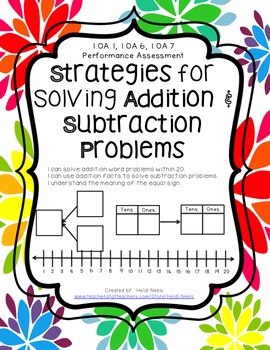 Preview of 1.OA.1, 1.OA.6 & 1. OA.7 Strategies for Solving Addition & Subtraction Problems