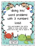 1.OA.2 Word Problems with 3 Numbers